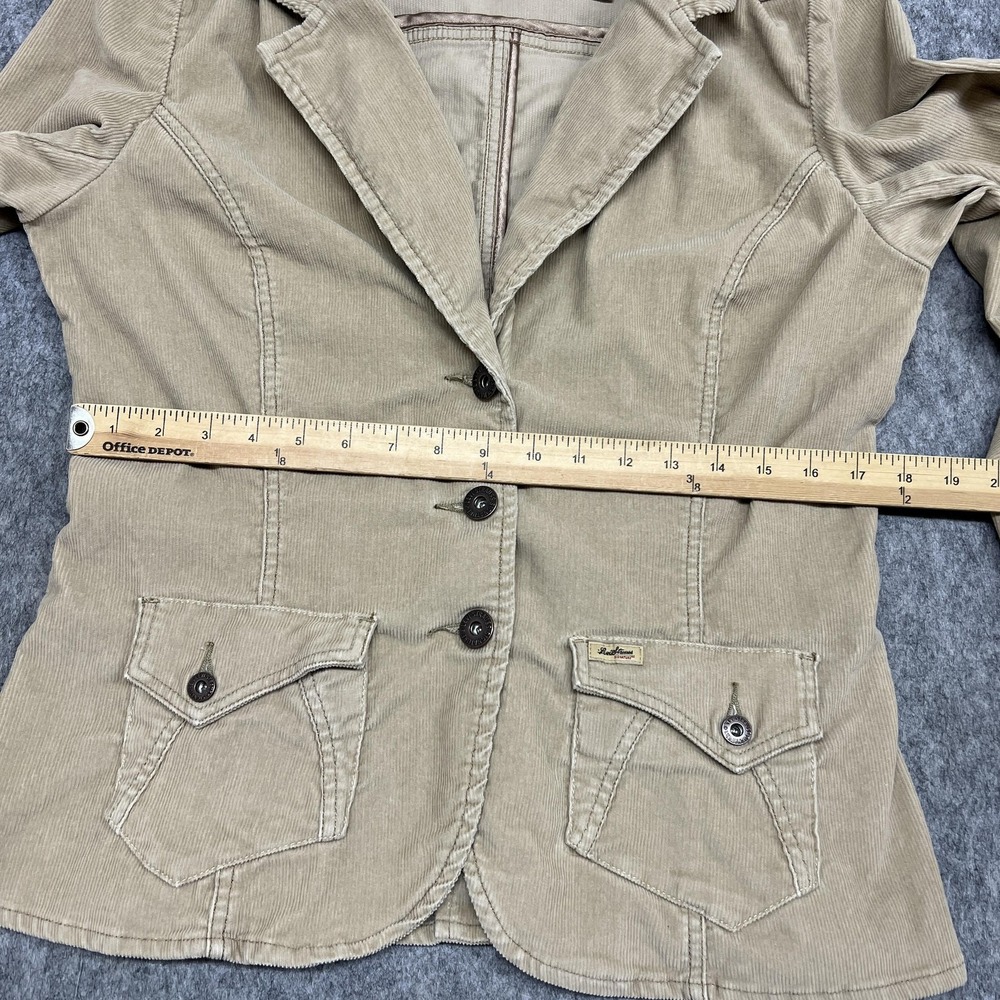 Levi Strauss Signature Jacket Womens L Beige Corduroy Blazer Button Flap Pockets - Picture 11 of 16